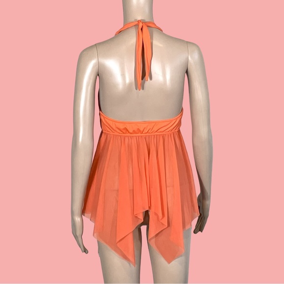 Venus Vintage HalterTop Swimwear Handkerchief Fairycore Coquette Beach Size 8 - Picture 3 of 7